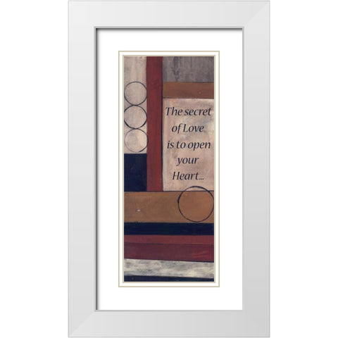 . White Modern Wood Framed Art Print with Double Matting by Haynes, Smith