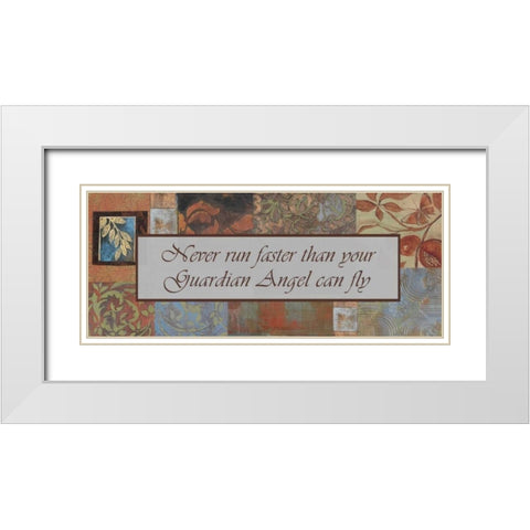 . White Modern Wood Framed Art Print with Double Matting by Haynes, Smith