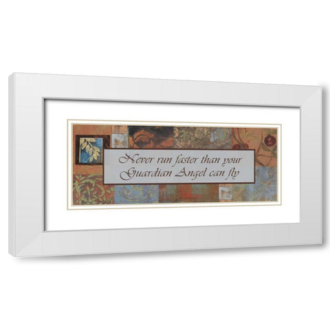 . White Modern Wood Framed Art Print with Double Matting by Haynes, Smith