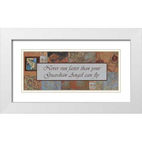 . White Modern Wood Framed Art Print with Double Matting by Haynes, Smith