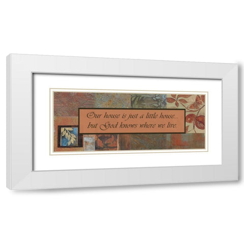 . White Modern Wood Framed Art Print with Double Matting by Haynes, Smith