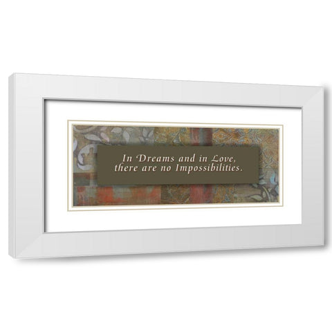 . White Modern Wood Framed Art Print with Double Matting by Haynes, Smith