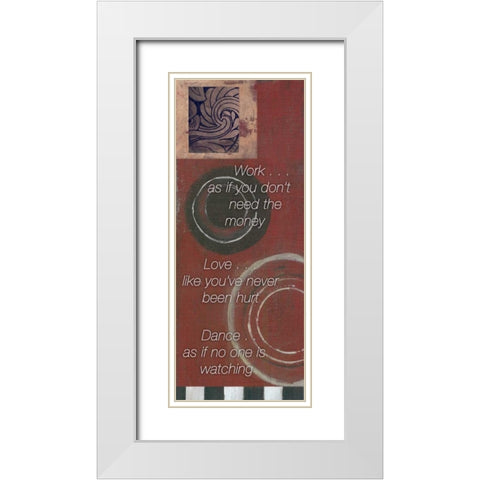 . White Modern Wood Framed Art Print with Double Matting by Haynes, Smith