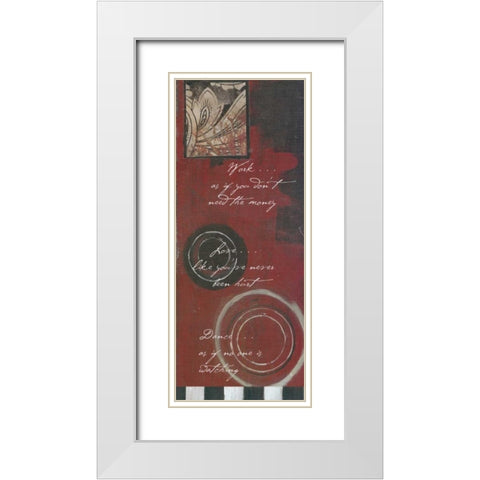 . White Modern Wood Framed Art Print with Double Matting by Haynes, Smith