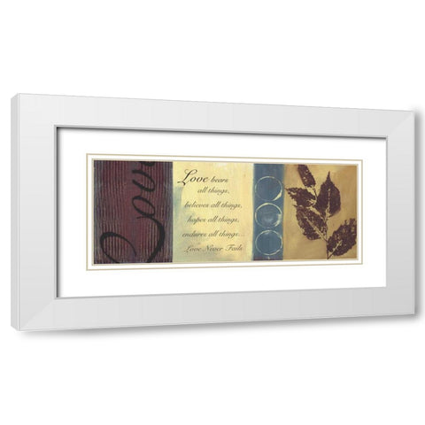 . White Modern Wood Framed Art Print with Double Matting by Haynes, Smith