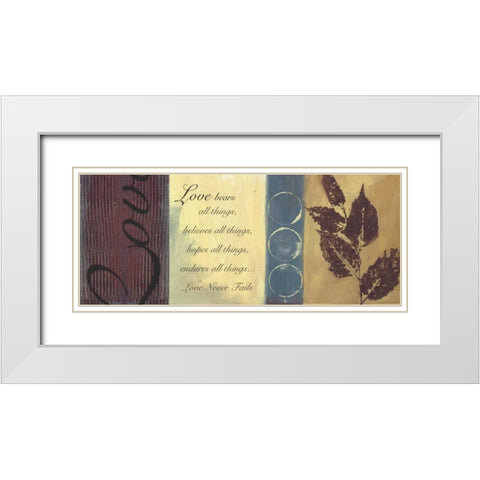 . White Modern Wood Framed Art Print with Double Matting by Haynes, Smith