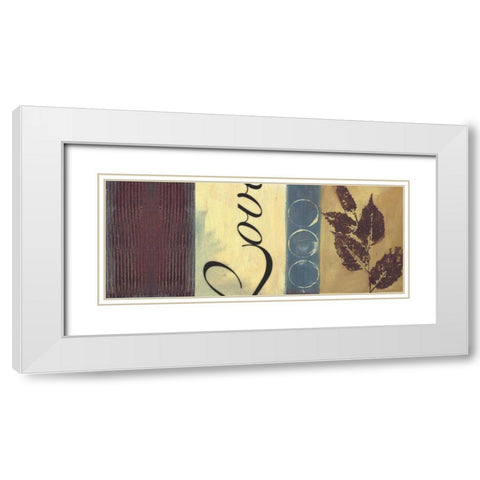 . White Modern Wood Framed Art Print with Double Matting by Haynes, Smith