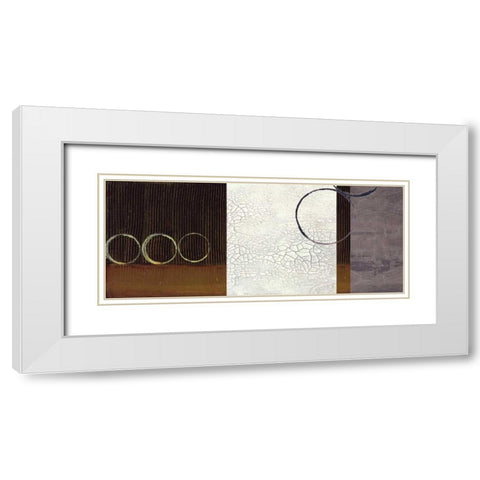 . White Modern Wood Framed Art Print with Double Matting by Haynes, Smith