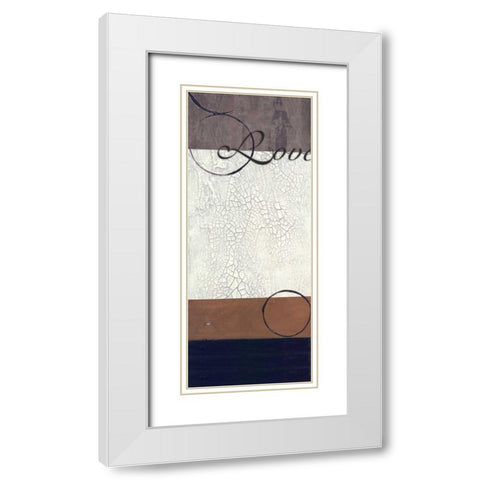 . White Modern Wood Framed Art Print with Double Matting by Haynes, Smith