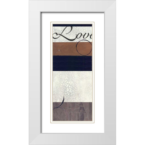 . White Modern Wood Framed Art Print with Double Matting by Haynes, Smith