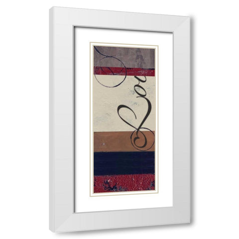 . White Modern Wood Framed Art Print with Double Matting by Haynes, Smith