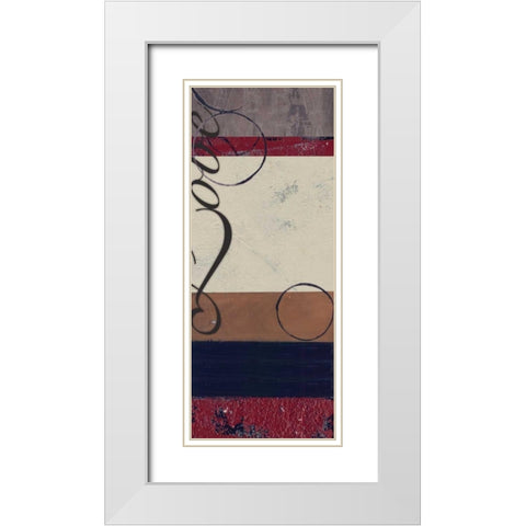 . White Modern Wood Framed Art Print with Double Matting by Haynes, Smith