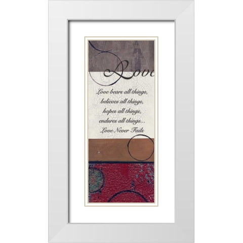 . White Modern Wood Framed Art Print with Double Matting by Haynes, Smith