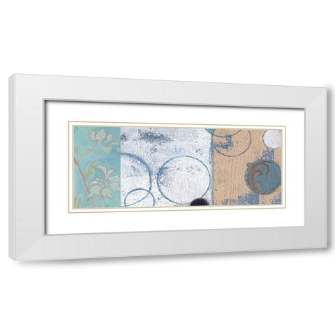 . White Modern Wood Framed Art Print with Double Matting by Haynes, Smith