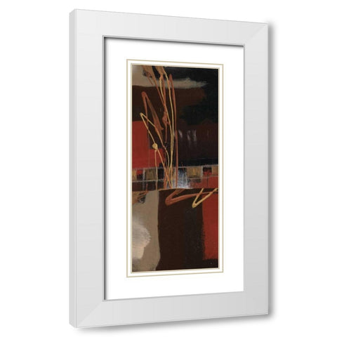 . White Modern Wood Framed Art Print with Double Matting by Haynes, Smith