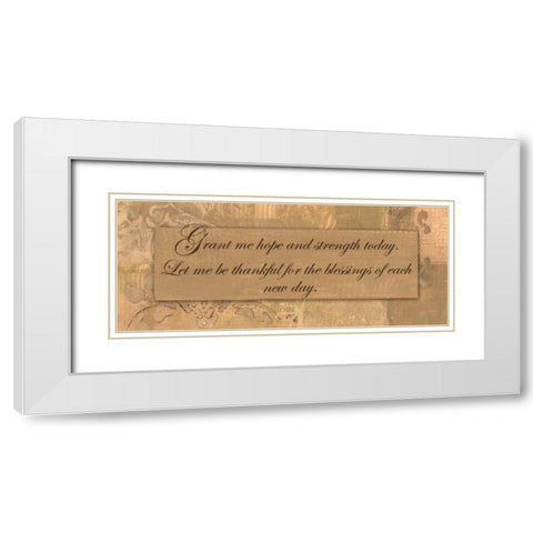 . White Modern Wood Framed Art Print with Double Matting by Haynes, Smith