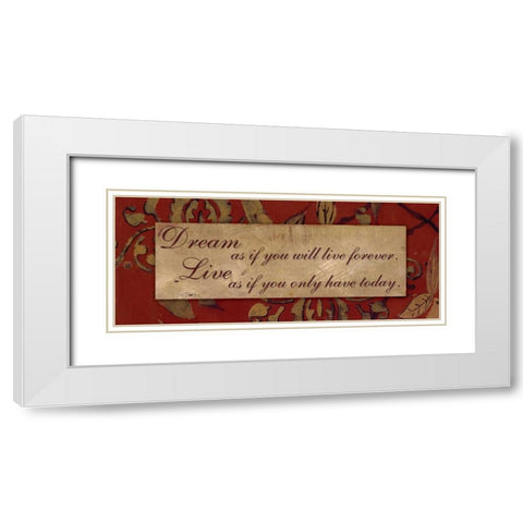. White Modern Wood Framed Art Print with Double Matting by Haynes, Smith