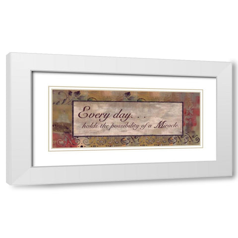 . White Modern Wood Framed Art Print with Double Matting by Haynes, Smith