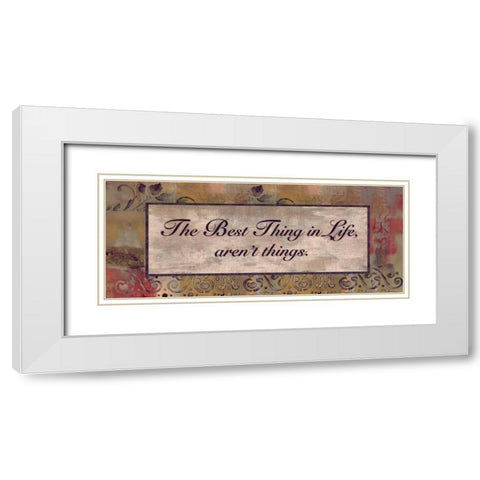 . White Modern Wood Framed Art Print with Double Matting by Haynes, Smith