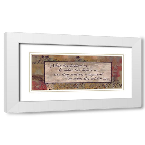 . White Modern Wood Framed Art Print with Double Matting by Haynes, Smith