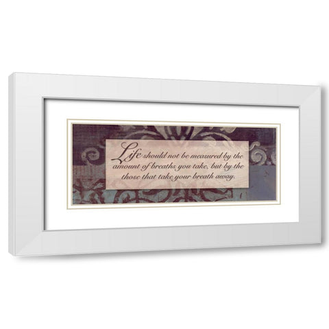 . White Modern Wood Framed Art Print with Double Matting by Haynes, Smith