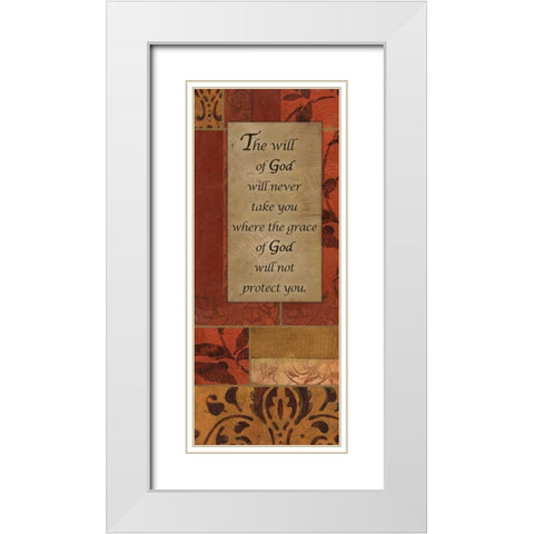 . White Modern Wood Framed Art Print with Double Matting by Haynes, Smith