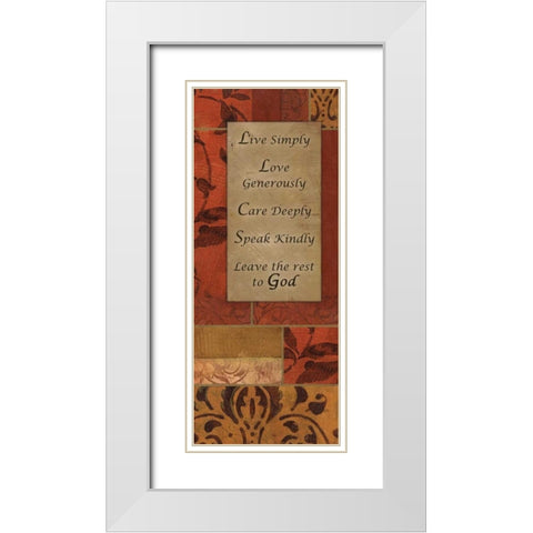 . White Modern Wood Framed Art Print with Double Matting by Haynes, Smith