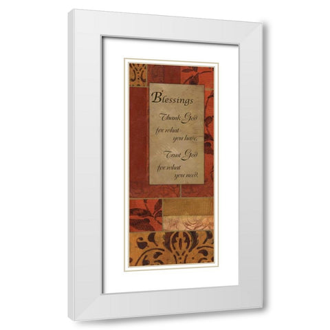 . White Modern Wood Framed Art Print with Double Matting by Haynes, Smith