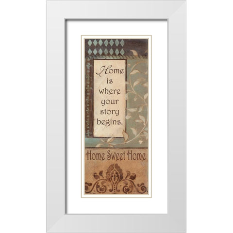 . White Modern Wood Framed Art Print with Double Matting by Haynes, Smith