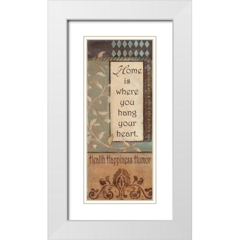 . White Modern Wood Framed Art Print with Double Matting by Haynes, Smith