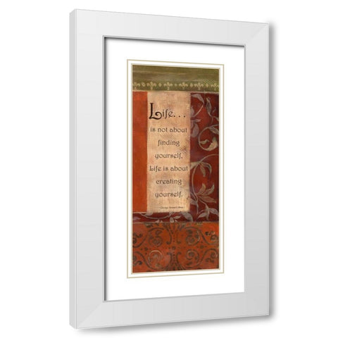. White Modern Wood Framed Art Print with Double Matting by Haynes, Smith