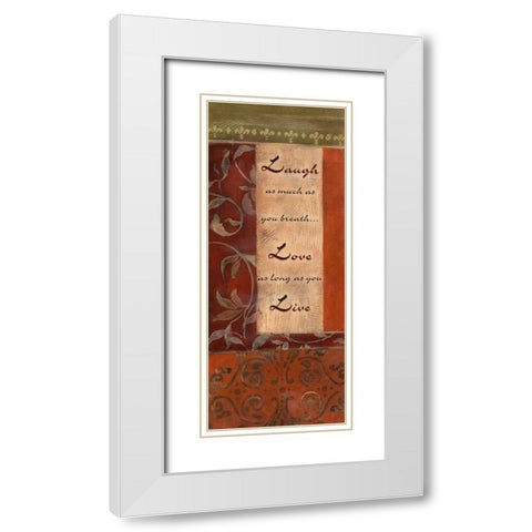 . White Modern Wood Framed Art Print with Double Matting by Haynes, Smith