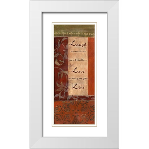 . White Modern Wood Framed Art Print with Double Matting by Haynes, Smith