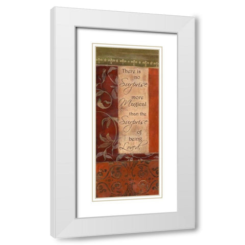 . White Modern Wood Framed Art Print with Double Matting by Haynes, Smith
