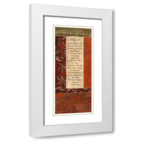 . White Modern Wood Framed Art Print with Double Matting by Haynes, Smith