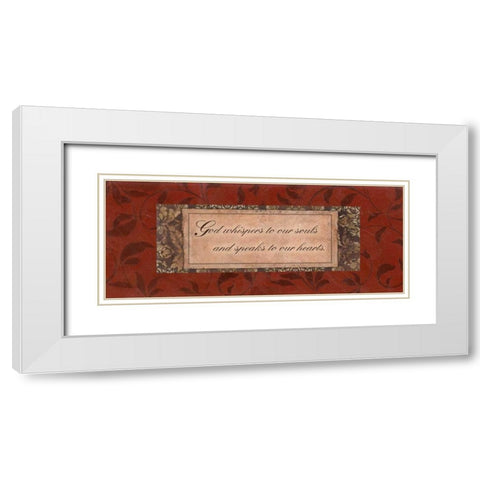 . White Modern Wood Framed Art Print with Double Matting by Haynes, Smith