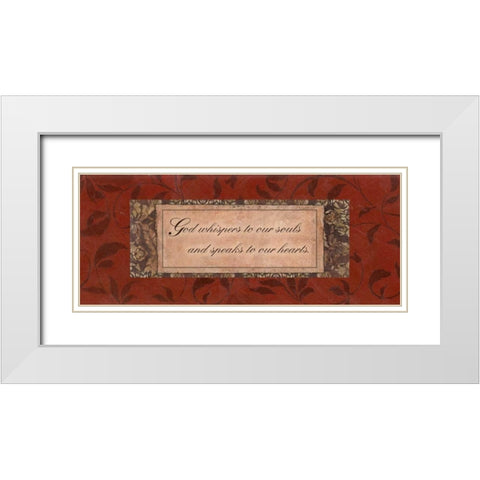 . White Modern Wood Framed Art Print with Double Matting by Haynes, Smith