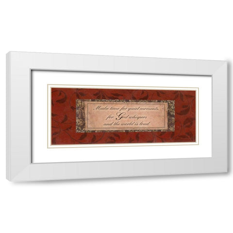 . White Modern Wood Framed Art Print with Double Matting by Haynes, Smith