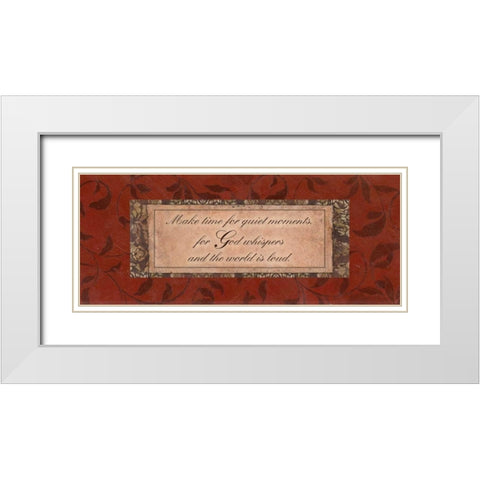 . White Modern Wood Framed Art Print with Double Matting by Haynes, Smith