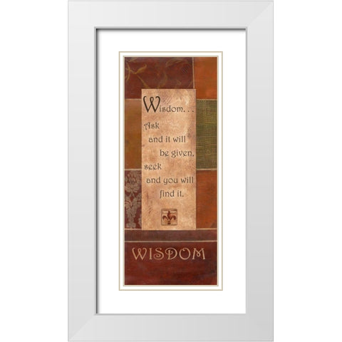 . White Modern Wood Framed Art Print with Double Matting by Haynes, Smith