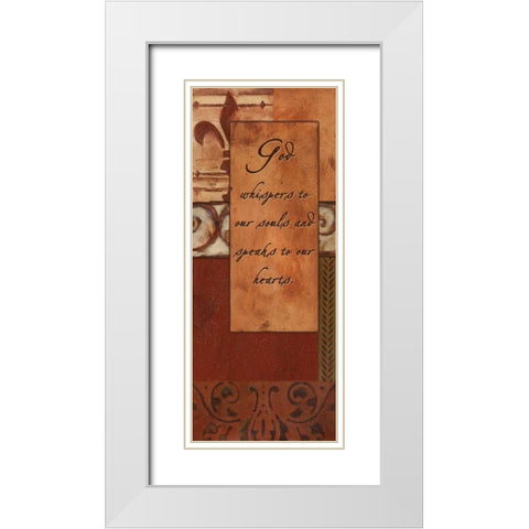 . White Modern Wood Framed Art Print with Double Matting by Haynes, Smith