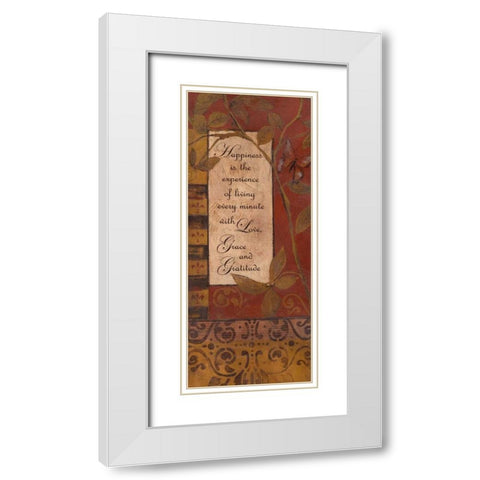 . White Modern Wood Framed Art Print with Double Matting by Haynes, Smith