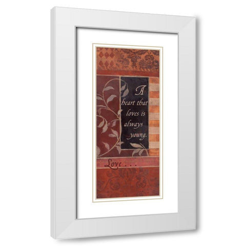 . White Modern Wood Framed Art Print with Double Matting by Haynes, Smith
