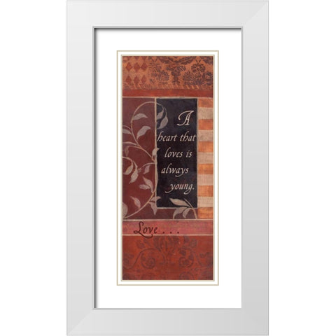 . White Modern Wood Framed Art Print with Double Matting by Haynes, Smith