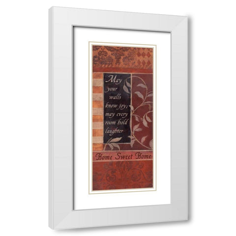 . White Modern Wood Framed Art Print with Double Matting by Haynes, Smith