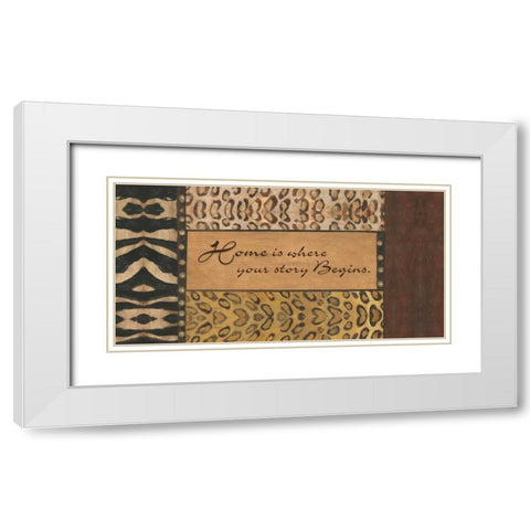 . White Modern Wood Framed Art Print with Double Matting by Haynes, Smith