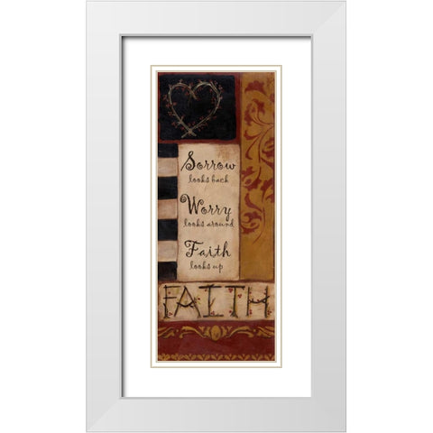 . White Modern Wood Framed Art Print with Double Matting by Haynes, Smith