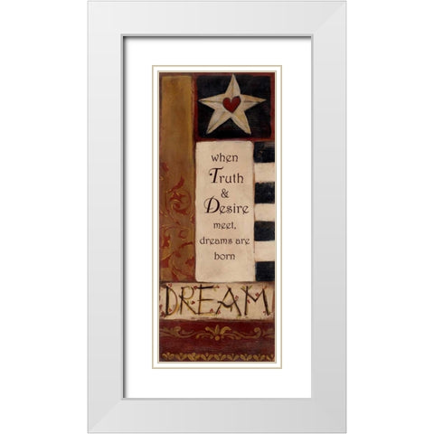 . White Modern Wood Framed Art Print with Double Matting by Haynes, Smith