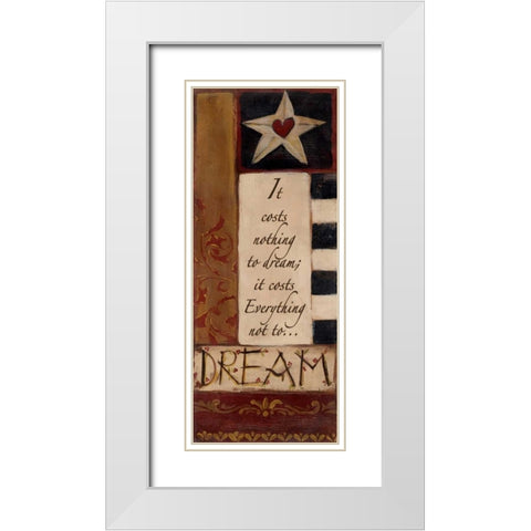. White Modern Wood Framed Art Print with Double Matting by Haynes, Smith