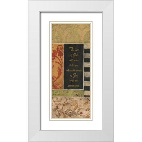 . White Modern Wood Framed Art Print with Double Matting by Haynes, Smith